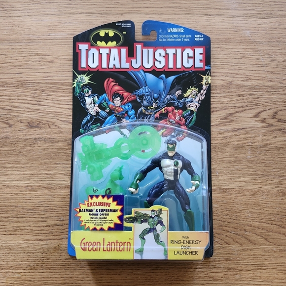 Kenner Other - 1997 Green Lantern Total Justice Figure with Ring-Energy Launcher By Kenner